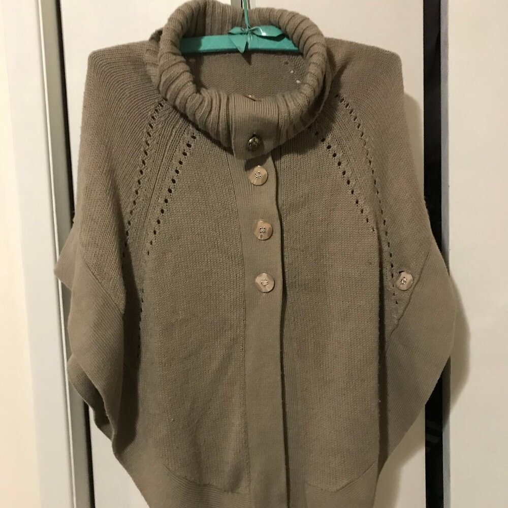 Ladies Tan Color Sweater/Wrap One Size